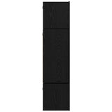 TV Cabinet Set 6 pcs Black Oak Engineered Wood 3393469