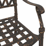 Garden Chair 2 pcs Bronze 56 x 55 x 92.5cm Aluminium 42002374