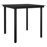 Garden Dining Set Black 3099413