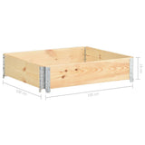 Raised Bed 100x100 cm Solid Pine Wood 3055168