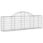 Arched Gabion Baskets 14 pcs 200x30x60/80 cm Galvanised Iron 3146080