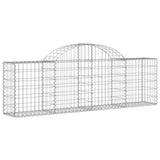 Arched Gabion Baskets 14 pcs 200x30x60/80 cm Galvanised Iron 3146080