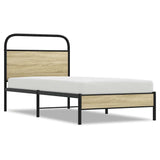 Bed Frame without Mattress 80x200 cm Sonoma Oak Engineered Wood 4100401