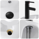 Bathroom Wash Basin Matte Black 40.5 x 40.5 x 15 cm Metal 890233