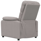 Massage Chair Taupe Fabric 289680