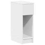 ZNTS Bedside Cabinet with Drawer White 20x36x60 cm 858695