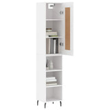Highboard White 34,5x34x180 cm Engineered Wood 3200337