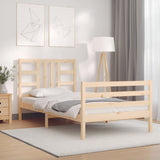 Bed Frame without Mattress Single Solid Wood Pine 3193886
