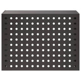 Air Conditioner Cover Black 110 x 50 x 80 cm Steel 8014136