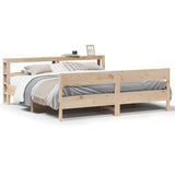 Bed Frame without Mattress 180x200 cm Super King Solid Wood Pine 3306177