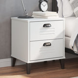 ZNTS Bedside Cabinet VIKEN White Engineered Wood 374908