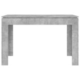 Dining Table Concrete Grey 120x60x76 cm Engineered Wood 800760