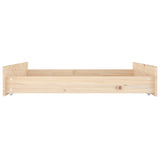 Bed Drawers 2 pcs Solid Wood Pine 814974