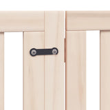 Dog Gate with Door Foldable 10 Panels 800 cm Poplar Wood 3155667