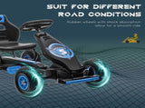 Kids Pedal Go Kart, with Adjustable Seat, Inflatable Tyres - Blue T3398P348330