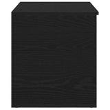 Storage Box Black Oak 84 x 42 x 46 cm Engineered Wood 862633