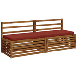 2-Piece Bench Cushions VUGHT 2 pcs 100% Polyester Red 952229
