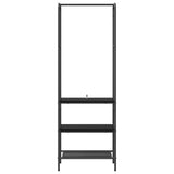 Clothes Rack Black Oak 60 x 30 x 171 cm Engineered Wood 868457