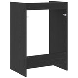 Wash Machine Cabinet with Storage Black Oak 67.5 x 48 x 97 cm 8006817