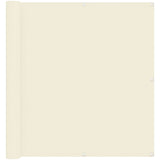 Balcony Screen Cream 110 x 1000 cm Oxford Fabric 42030711
