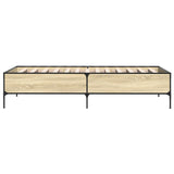 Bed Frame without Mattress Sonoma Oak 75x190 cm Small Single 844992