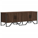 TV Cabinet Brown Oak 122x34x41 cm Engineered Wood 848588