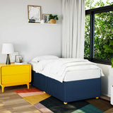 Bed Frame without Mattress Blue 90x190 cm Single Fabric 3284906