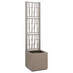 Garden Planter Grey 36 x 36 x 140 cm Polypropylene 42006501
