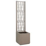 Garden Planter Grey 36 x 36 x 140 cm Polypropylene 42006501