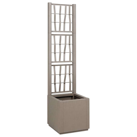 Garden Planter Grey 36 x 36 x 140 cm Polypropylene 42006501