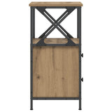 Bedside Cabinets 2 pcs Artisan Oak 34x35,5x70 cm Engineered Wood 857253
