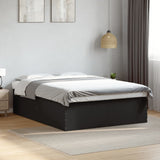Bed Frame without Mattress Black 160x200 cm 3280910