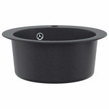 Kitchen Sink Single Basin Granite 50.5 x 29 cm Graphite 42053752