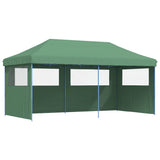 ZNTS Foldable Party Tent Pop-Up with 3 Sidewalls Green 4004944