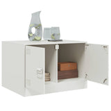 Coffee Table White 67x50x44 cm Steel 841732