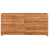 Raised Bed 150x40x72 cm Recycled Teak Wood and Steel 47429