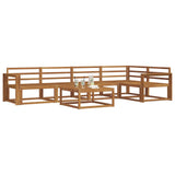 Outdoor Sofa Set 6 pcs Natural Solid Acacia Wood 3367617