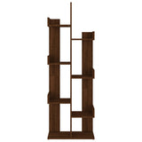 Book Cabinet 48x25.5x140 cm Brown Oak Engineered Wood 816007