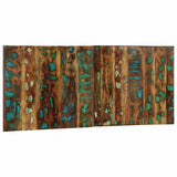 ZNTS Headboard Multicolour 120 cm Solid Wood Reclaimed 4017492