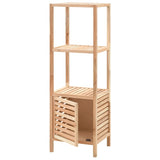 Bathroom Storage Cabinet Solid Walnut Wood 39.5x35.5x123 cm 247099