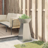 Pillar Planter Silver 35 x 35 x 73 cm 873848