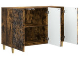 Sideboard Smoked Oak 89 x 34.5 x 80 cm Engineered Wood 895110