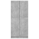 803438 Wardrobe Concrete Grey 82,5x51,5x180 cm Engineered Wood