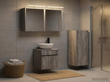 Bathroom Furniture Set 4 pcs Grey Sonoma 3407468