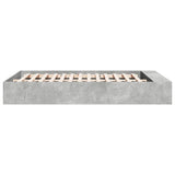 Bed Frame without Mattress Grey Sonoma 150x200 cm King Size 3280564