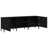 TV Cabinet Set Black Oak 150 x 30 x 50 cm Engineered Wood 862962