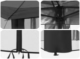 Gazebo with 4 Sidewalls 4 x 4 m Light Grey and Anthracite 42036822