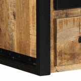 Bedside Cabinet 40x35x40 cm Solid Rough Wood Mango 4015953