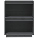 Console Cabinet Grey 60x34x75 cm Solid Wood Pine 813821