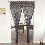 Macrame Curtain Anthracite 140x240 cm Cotton 323991